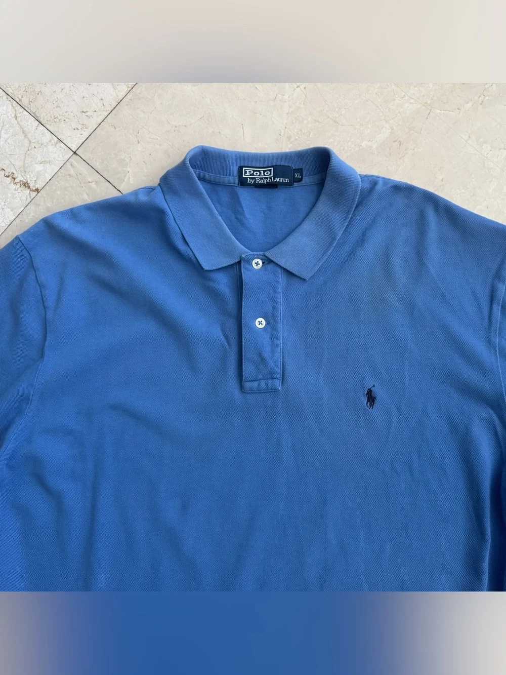 Ralph Lauren Men's Blue Polo with Signature Pony